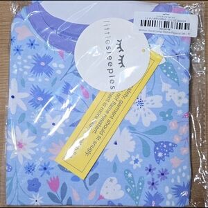 Little Sleepies Blue and Purple Floral Pajama Set